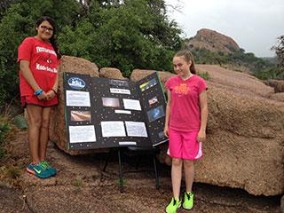 Girls with presentation